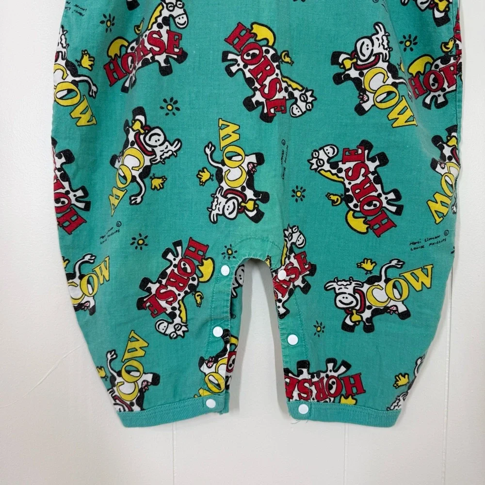 Marci Lipman Vintage “Horse” “Cow” Romper